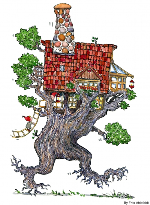tree house heading for town
